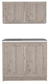 Perseus Cabinet Set, Light Gray