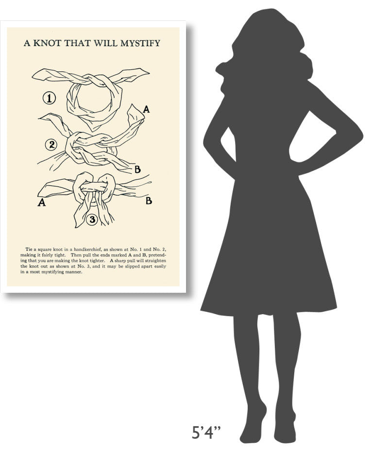 "A Knot That Will Mystify" Digital Paper Print by Retromagic, 29"x42"