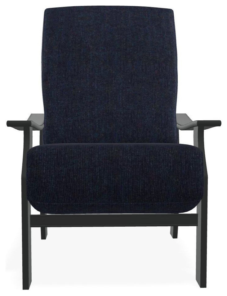 St. Catherine Deep Seat Outdoor Armchair, Indigo/Graphite