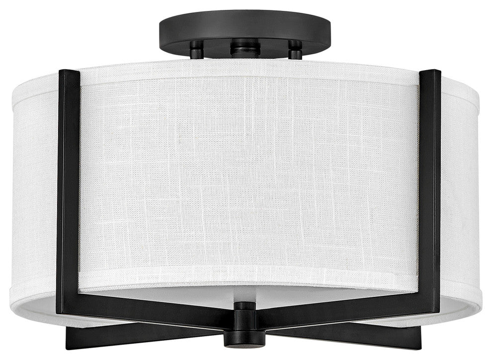Hinkley Lighting 41706 Axis 15"W Galerie Semi-Flush Ceiling - Black