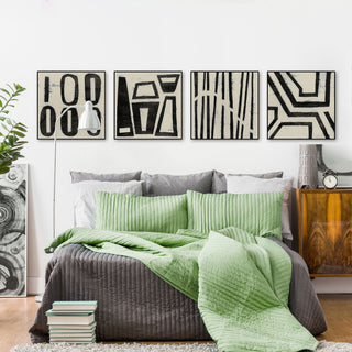 Hieroglyphs Quadriptych, 48"x12"