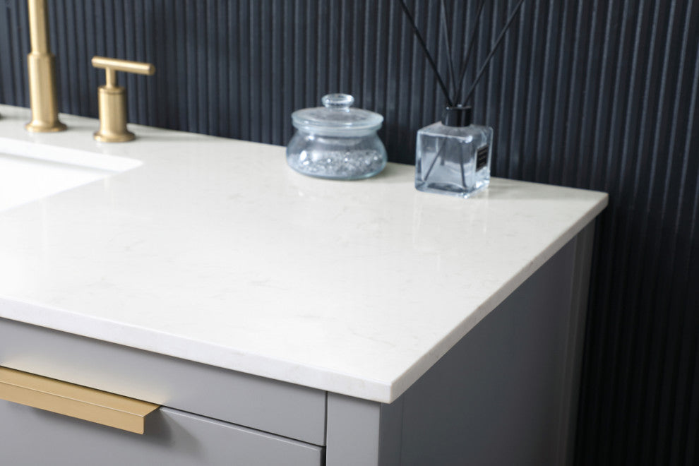 Louie 54" SIngle Bathroom Vanity, Grey