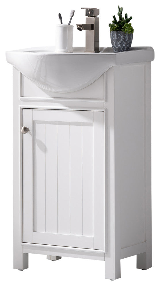 Marian Transitional White 20" Single Sink Vanity