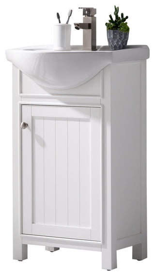 Marian Transitional White 20" Single Sink Vanity