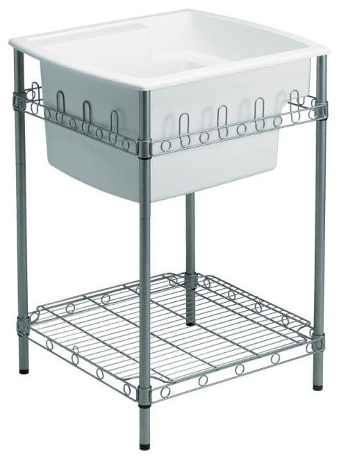 Sterling, Kitchen Sink, White, 25"x22"x36"