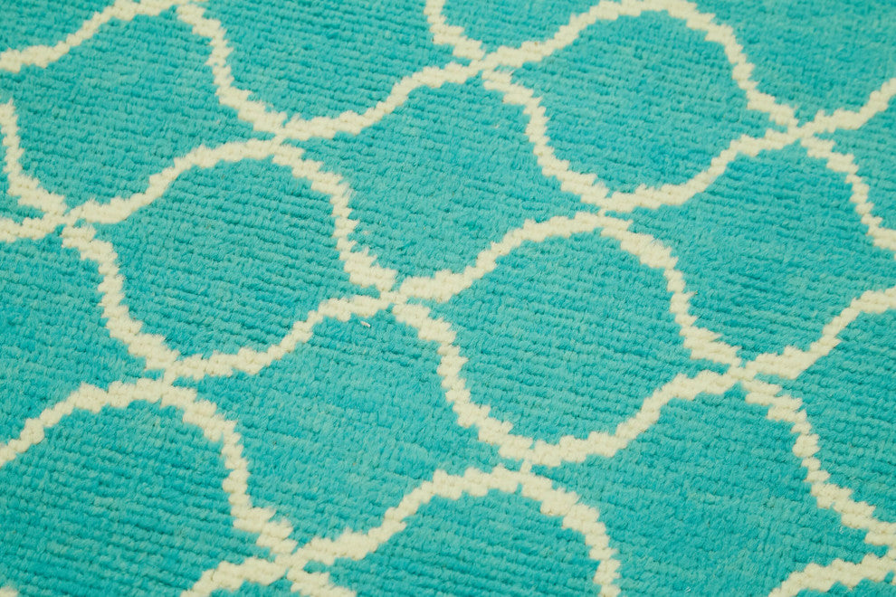 Rug N Carpet - Handmade Unique 3' 1" x 11' 10" Moroccan Runner Rug