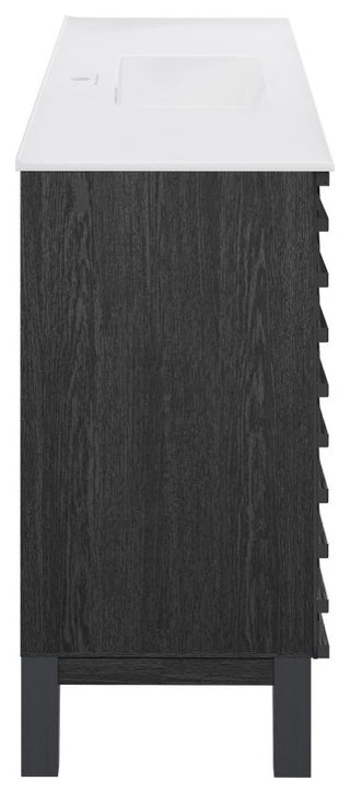 Cascade 48" Bathroom Vanity, Black