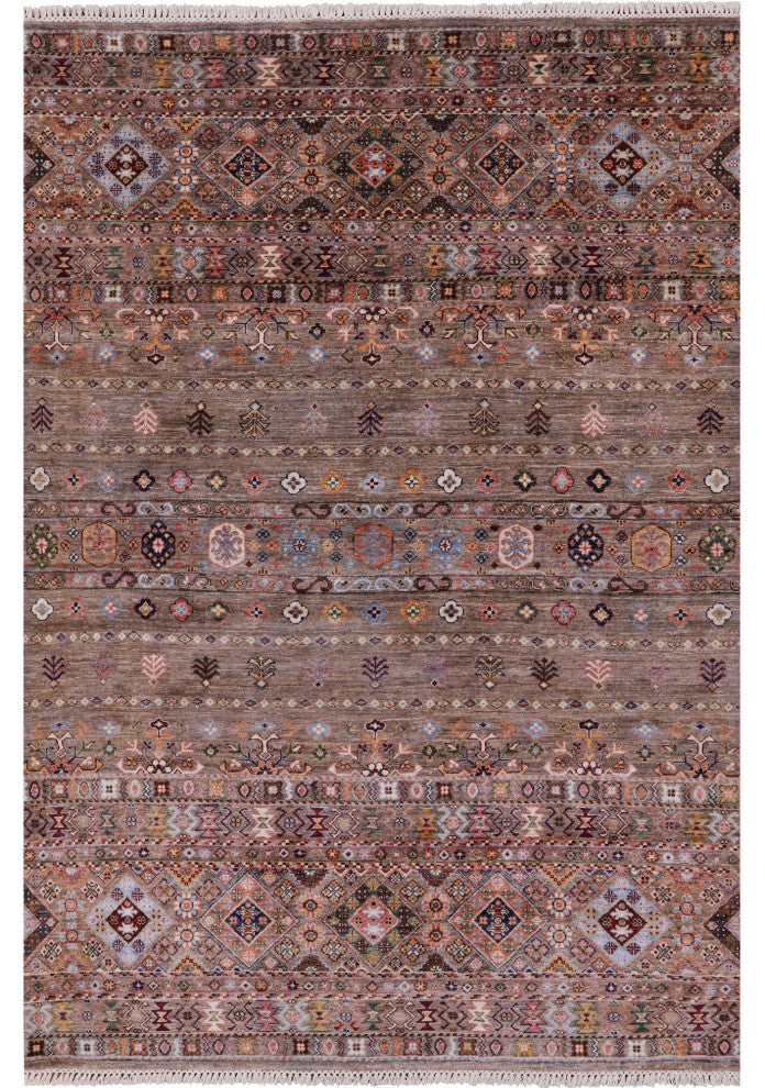 5' 8" X 7' 11" Handmade Super Kazak Khorjin Rug Q10178
