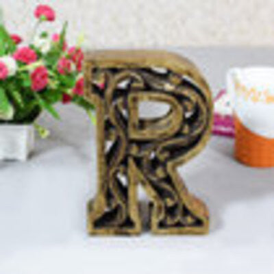 Handmade Eco-Friendly Wall Decor Alphabet Letter Block, 1.3x7.8x4