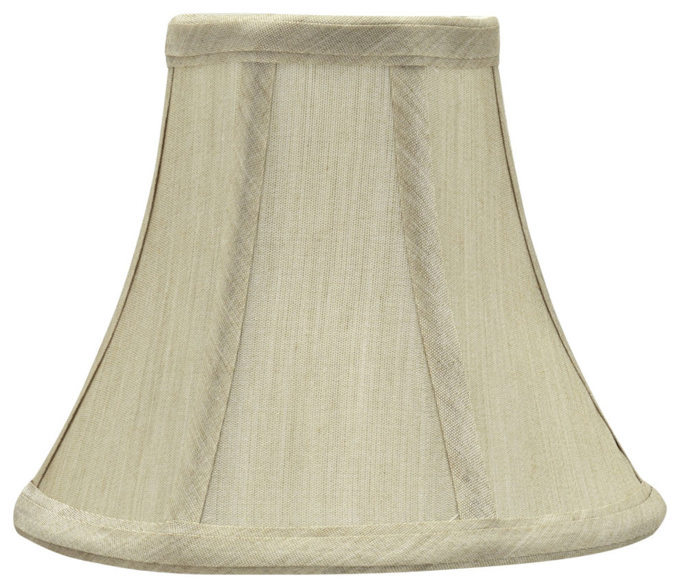 30039-9 Small Bell  Chandelier Clip On Lamp Shade Beige 3"x6"x5"