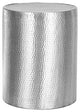 Lyric Hammered Side Table/Stool, Silver