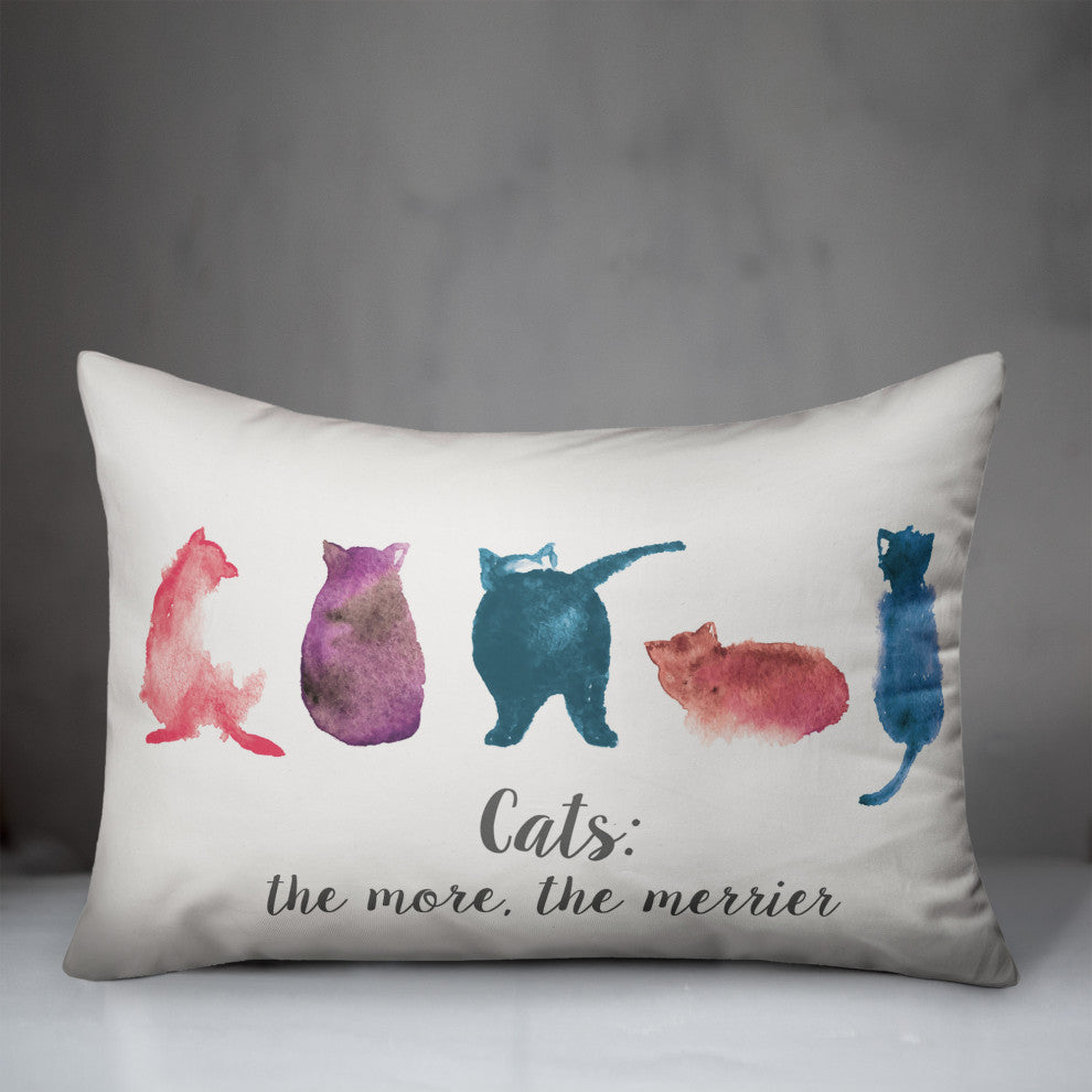 Cats The More The Merrier 14x20 Spun Poly Pillow
