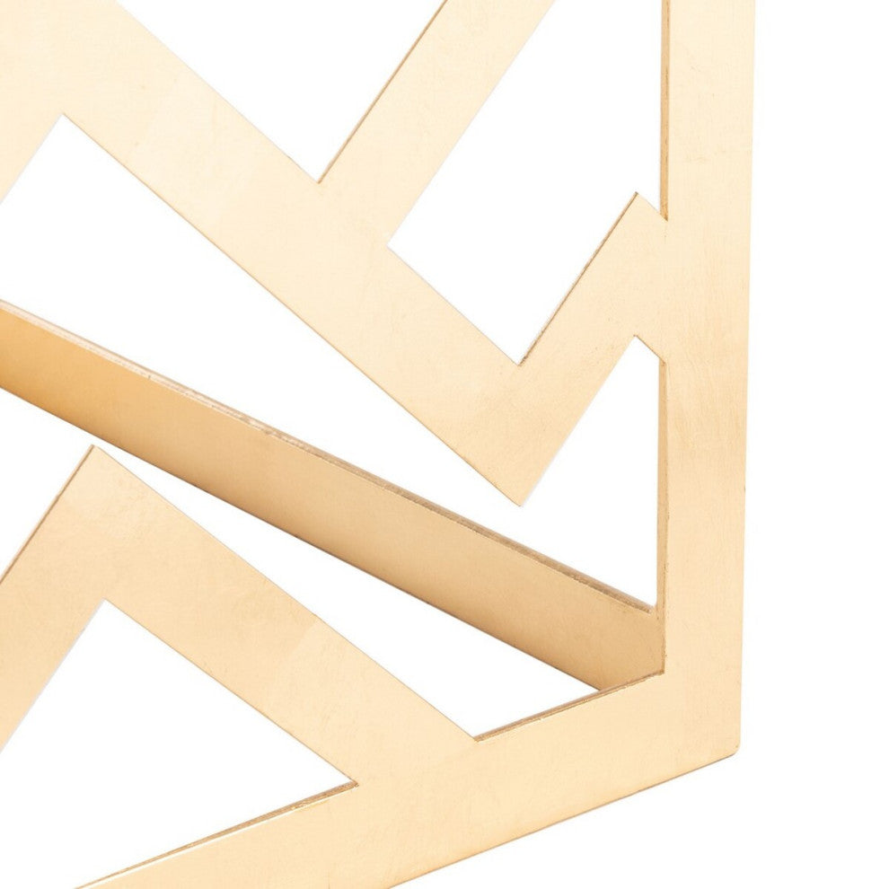 Safavieh Couture Ozzie Gold Leaf C-Table, Gold