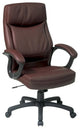 Executive High Back Burgundy Red Bonded Leather Office Chair