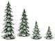 Tree (Set of 4) 6.5"H, 9"H, 13.25"H, 18"H Resin