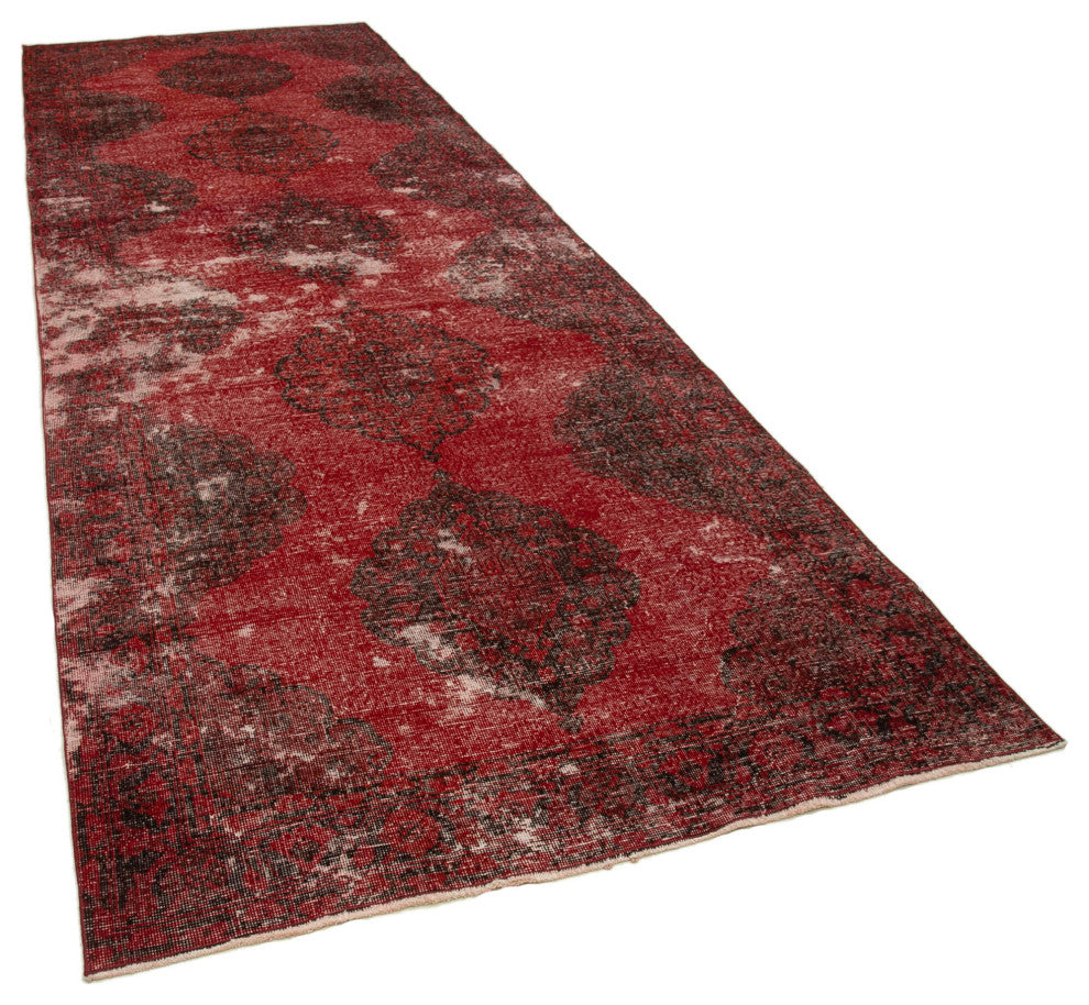 Rug N Carpet - Handmade Turkish 4' 8" x 13' 5" Unique Runner Rug