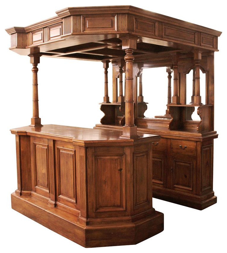 Design Toscano Tewkesbury Inn Pub Pine Bar