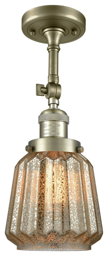 Innovations Lighting 201F-Ab-G146 1 Light Semi-Flush Mount