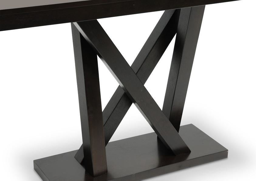 Baxton Studio Everdon Dark Brown Modern Sofa Table