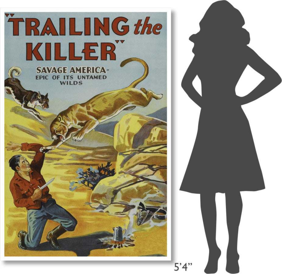 "Vintage Westerns: Trailing the Killer" Digital Paper Print, 42"x62"
