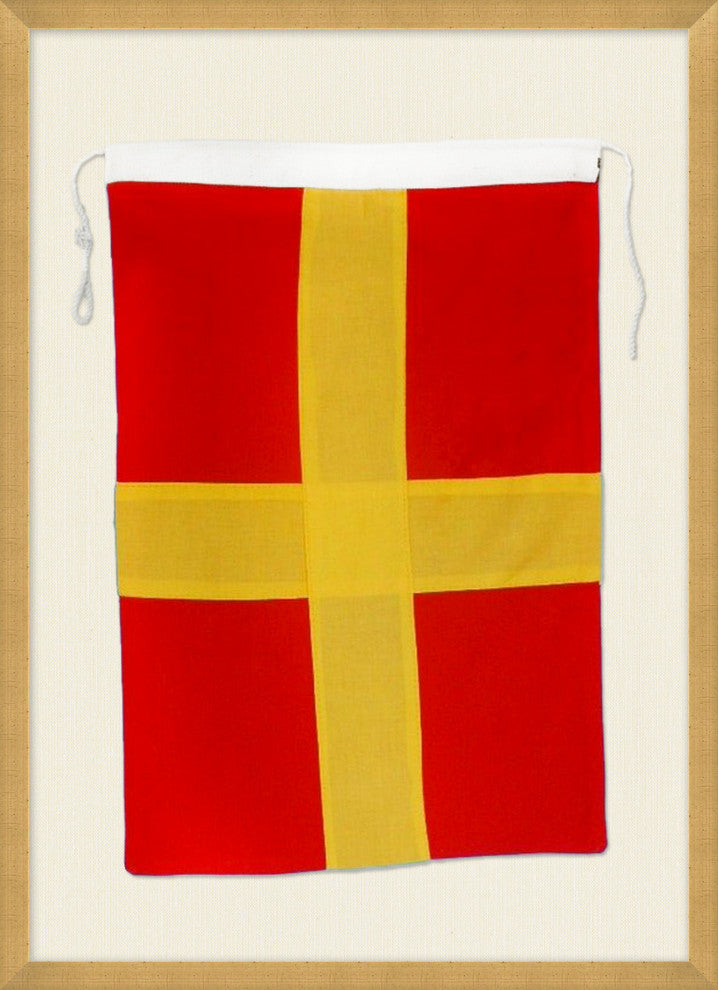 Nautical Flag R, Shadowbox