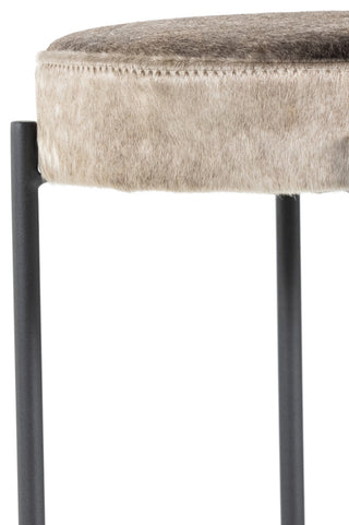 Nocona Stool, Speckled Hide, Bar