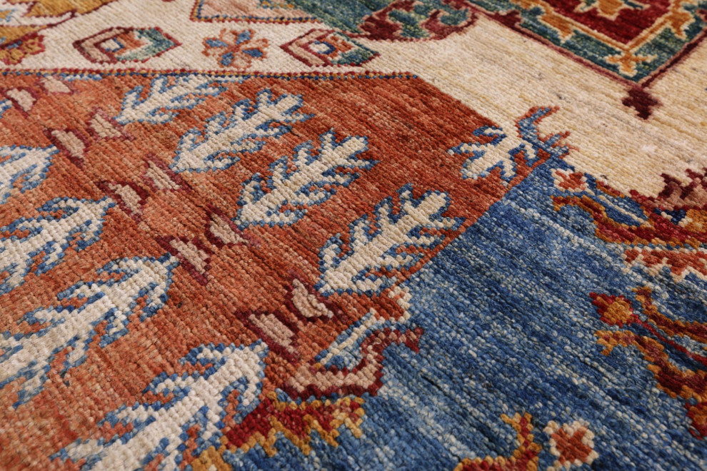 Hand Knotted Super Kazak Rug 5' 9" X 7' 9" Q10952