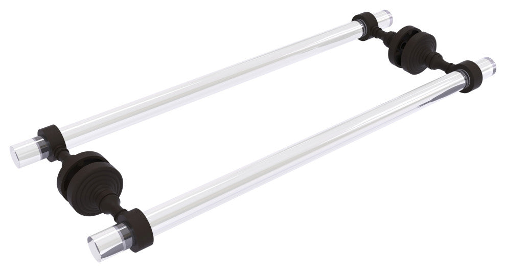 Pacific Grove 18" Back to Back Shower Door Towel Bar, Oil Rubbed Bronze