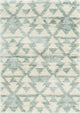 HomeRoots 5' x 8' Ivory or Grey Geometric Triangle Indoor Area Rug