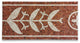 Coral Carnelian 11x21.7 Marble Mosaic Border Listello Tile Polished, 1 piece