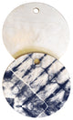 Little Arrow Design Co Shibori Tie Dye Cutting Board Round