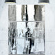 "Brown and Beige Painting" Glossy Metal Wall Art, 3 Panels, 28"x36"