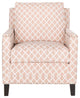 Safavieh Buckler Club Chair, Peach Pink