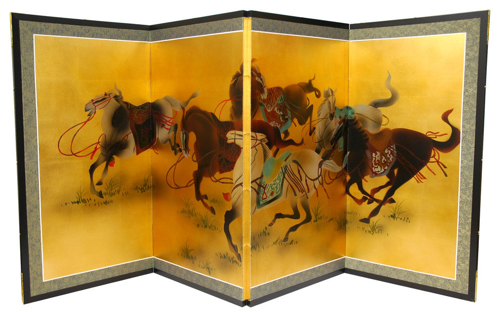 36" Riders in the Storm on Gold Leaf