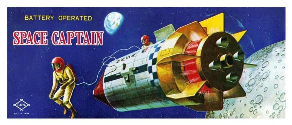"Space Captain" Digital Paper Print by Retrorocket, 46"x20"