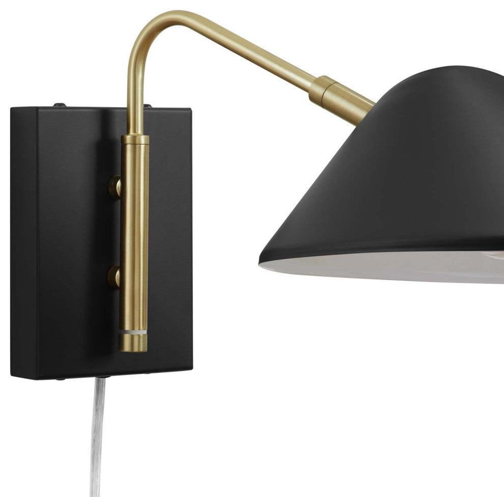 Journey 7" Swing Arm Wall Sconce Black -5296