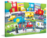 "Traffic" Painting Print on Canvas by Curtis