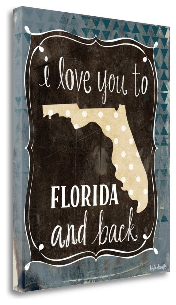"Florida And Back" By Katie Doucette, Giclee Print on Gallery Wrap Canvas