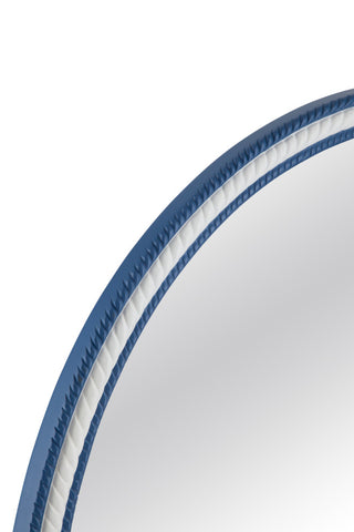Straits Wall Mirror - Bright Blue/White