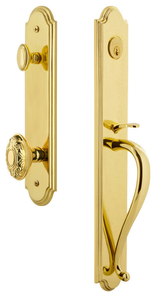 Arc 1-Piece Dummy Handleset, S Grip and Grande Victorian Knob, 848623