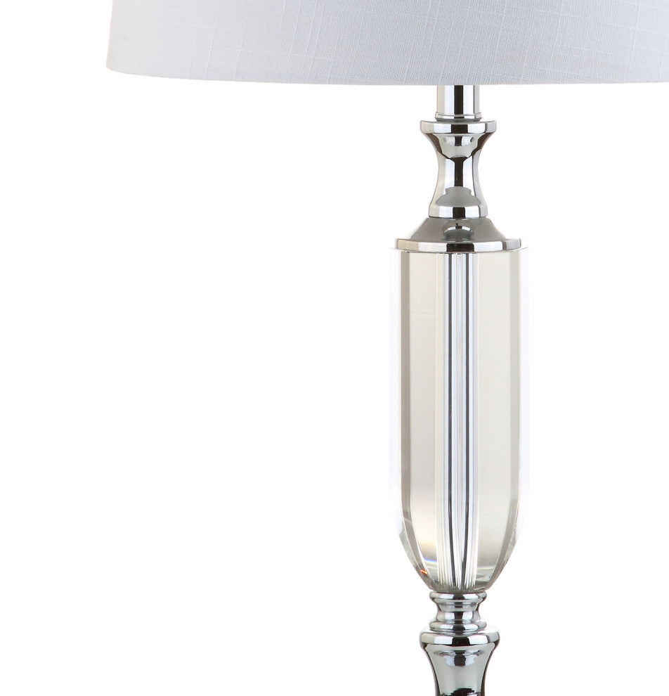Bella 27" Crystal Table Lamp, Clear