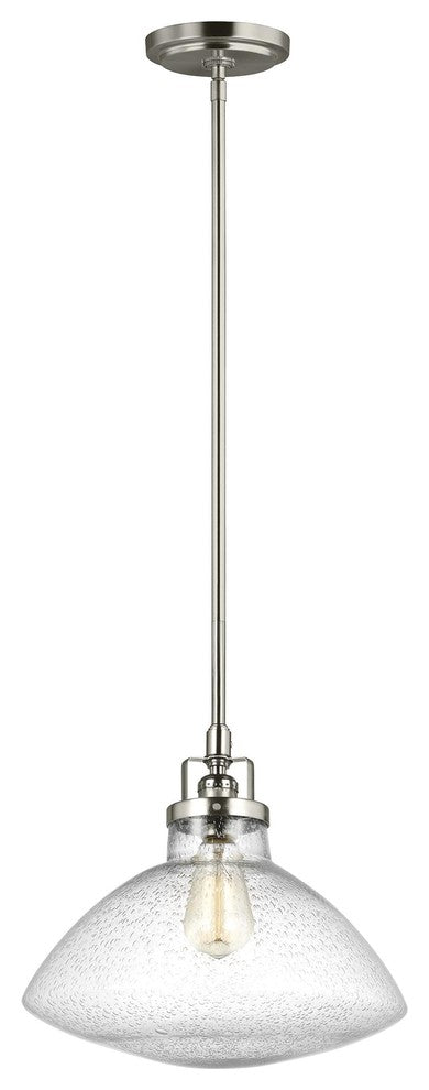 Generation Lighting Lighting 1-Light Pendant, Brushed Nickel