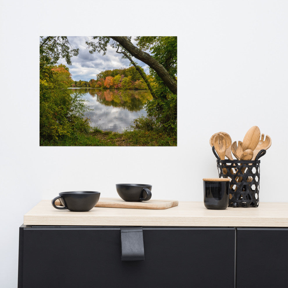 Lost in Autumn Color Landscape Photo, Rural Unframed Wall Art Print, 16" X 20"