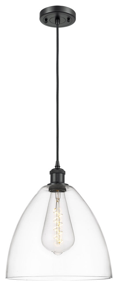 Innovations 516-1P-BK-GBD-122 1-Light Mini Pendant, Matte Black