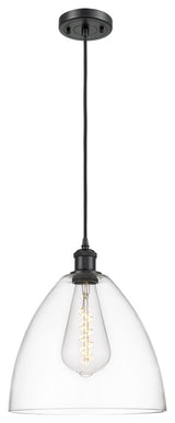 Innovations 516-1P-BK-GBD-122 1-Light Mini Pendant, Matte Black