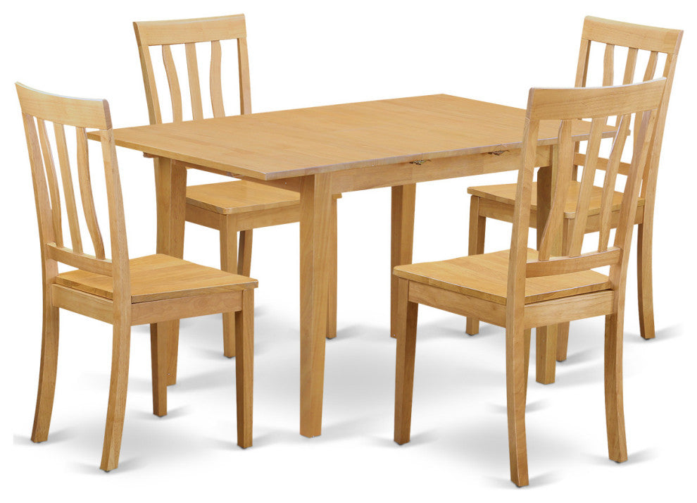 5 Pc Dinette Set Dinette Table And 4 Dining Chairs