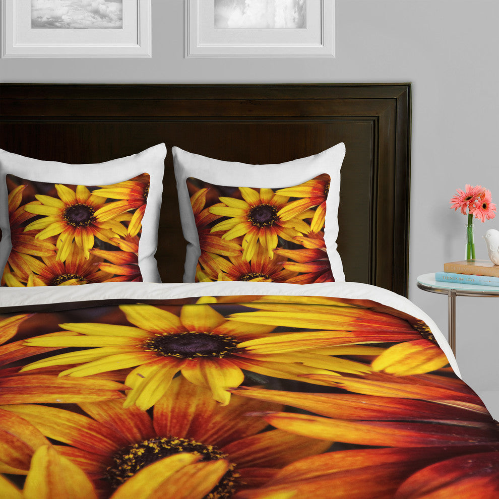 Deny Designs Shannon Clark Sunshine Petals Duvet Cover - Lightweight