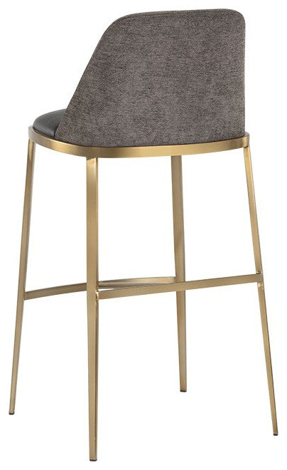 Dover Barstool, Bravo Portabella/Sparrow Gray