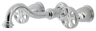 KS3021RX Two-Handle Wall Mount Tub Faucet, Polished Chrome