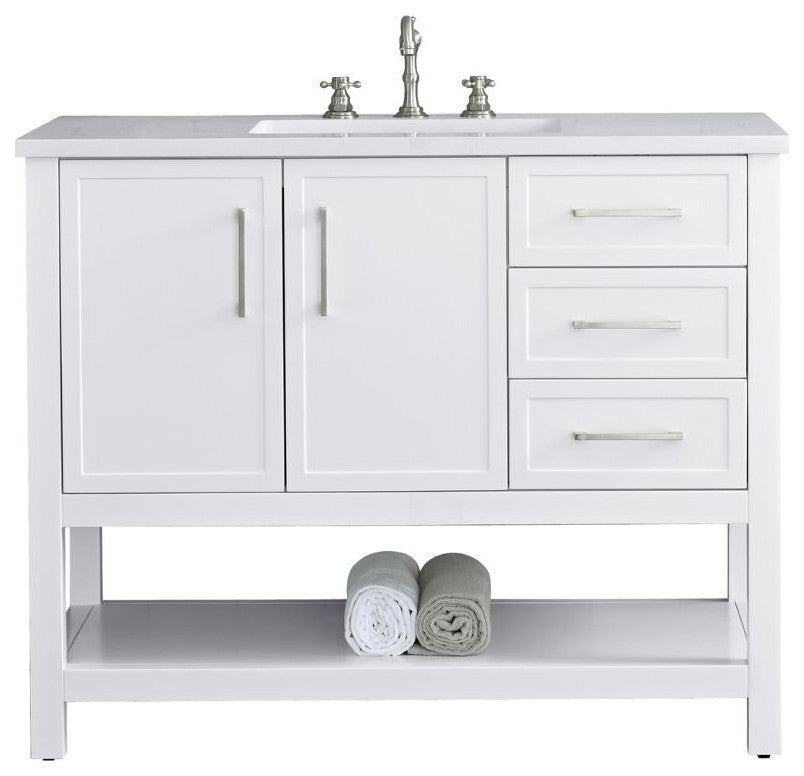 Arlo 42" Bathroom Vanity, White